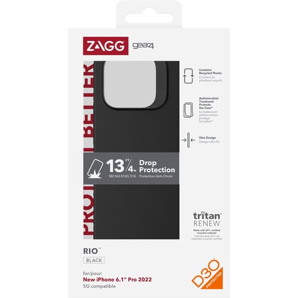 Gear4 iPhone 14 Pro Cover Rio Sort