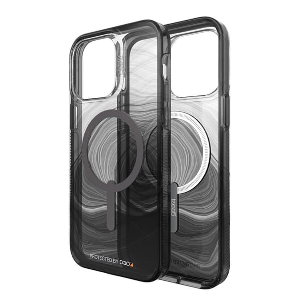 Gear4 iPhone 14 Pro Max Kuori Milan Snap Black Swirl