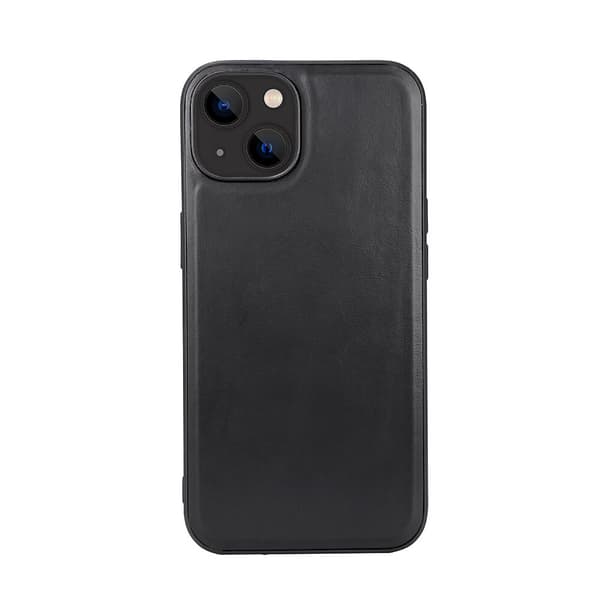 Mobildeksel Lær MagSeries Svart - iPhone 13/14