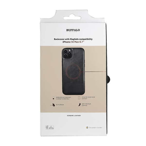 Cover Læder MagSeries Sort - iPhone 14 Plus