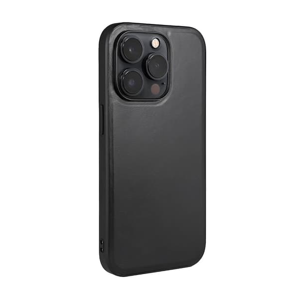 Mobilskal Läder MagSeries Svart - iPhone 14 Pro