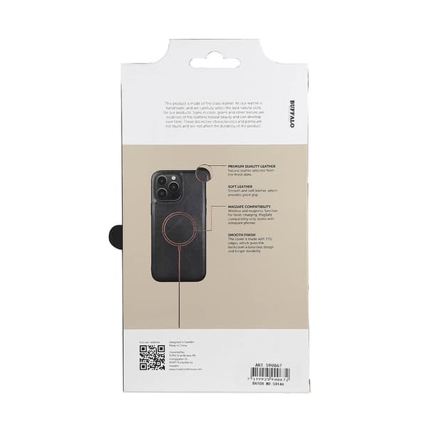Mobildeksel Lær MagSeries Svart - iPhone 14 Pro Max