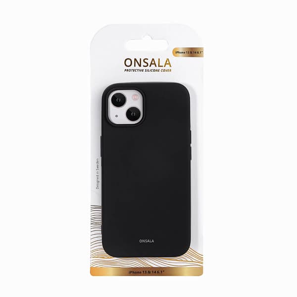 Mobilskal Silikon Black - iPhone 13/14