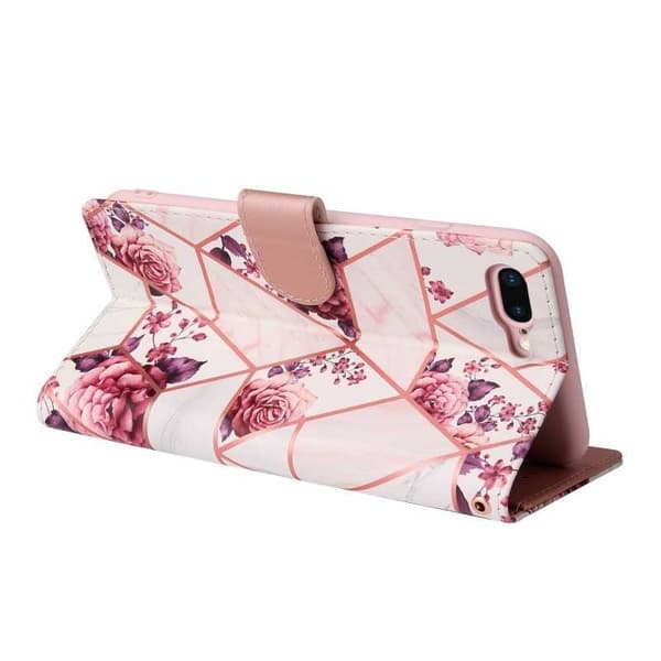 iPhone 7 Plus / 8 Plus Trendikäs lompakkokotelo Sparkle 4-FACK