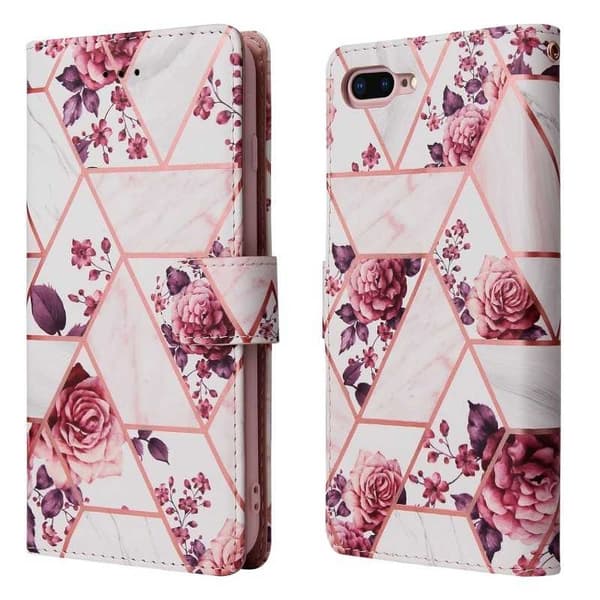 iPhone 7 Plus / 8 Plus Trendikäs lompakkokotelo Sparkle 4-FACK