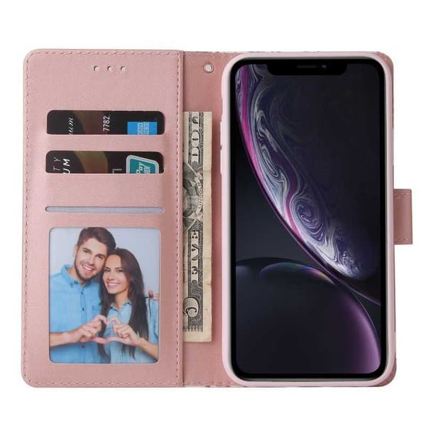 iPhone XR Trendikäs lompakkokotelo Sparkle 4-FACK