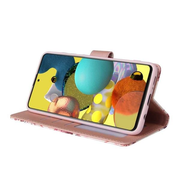 Samsung A51 4G Trendikäs lompakkokotelo Sparkle 4-FACK