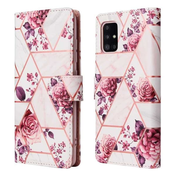 Samsung A51 5G Trendikäs lompakkokotelo Sparkle 4-FACK