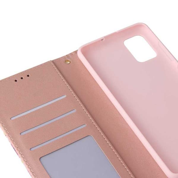Samsung A51 5G Trendikäs lompakkokotelo Sparkle 4-FACK
