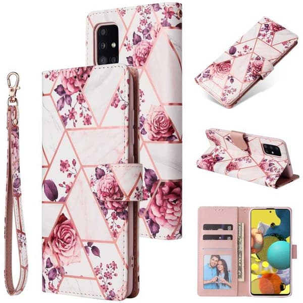 Samsung A51 5G Trendy Pung-etui Sparkle 4-RUMMET