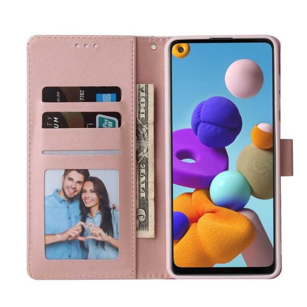 Samsung A21s Trendy Pung-etui Sparkle 4-RUMMET