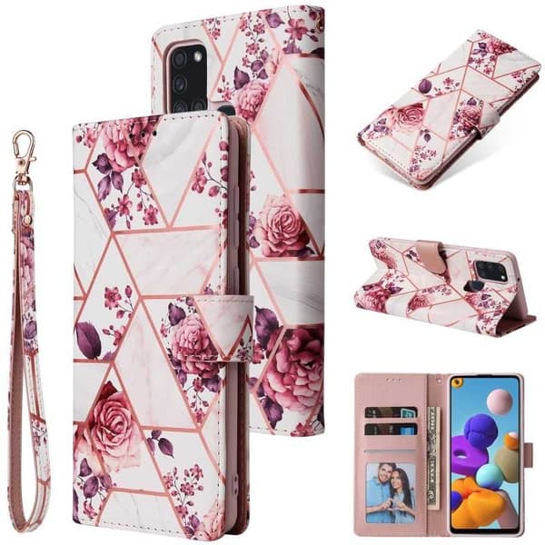 Samsung A21s Trendy Pung-etui Sparkle 4-RUMMET