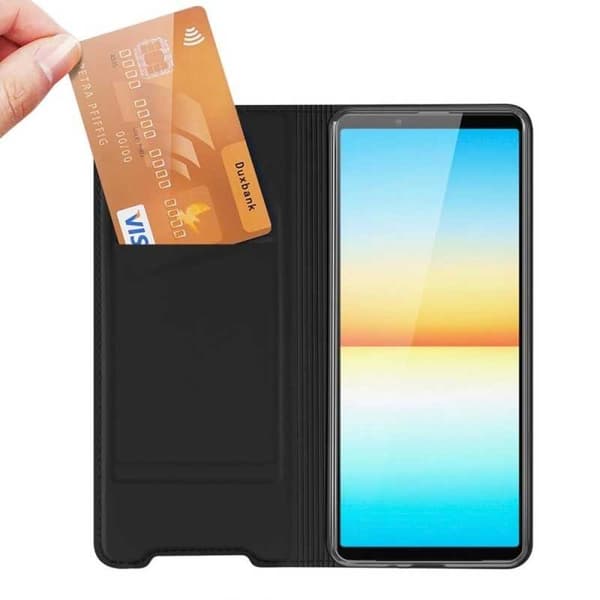 Xperia 10 IV Flip Case Skin Pro med kortrum