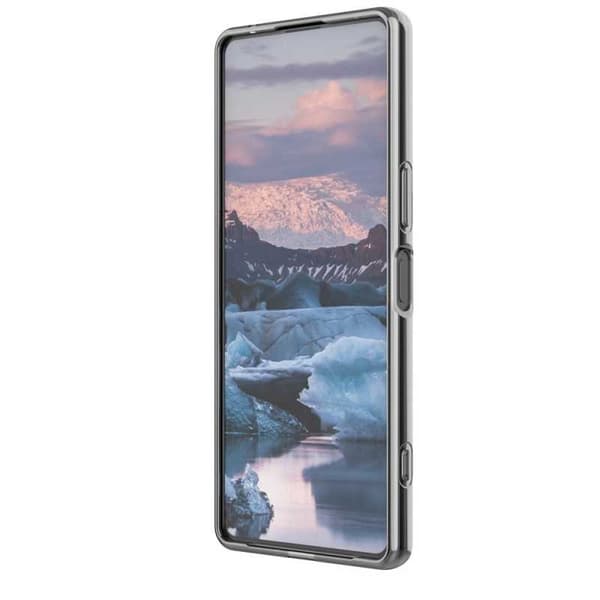 Xperia 1 IV Stöttåligt Genomskinligt Skal Simple