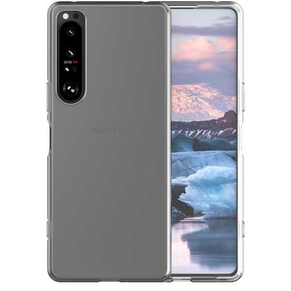Xperia 1 IV Stöttåligt Genomskinligt Skal Simple