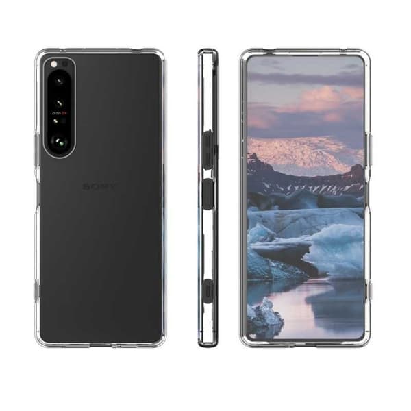 Xperia 1 IV Stöttåligt Genomskinligt Skal Simple