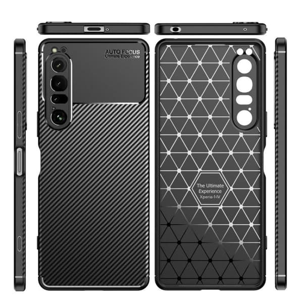 Xperia 1 IV stødsikkert slankt cover FullCarbon V4