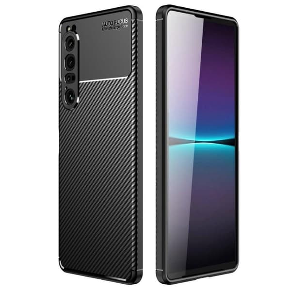 Xperia 1 IV stødsikkert slankt cover FullCarbon V4