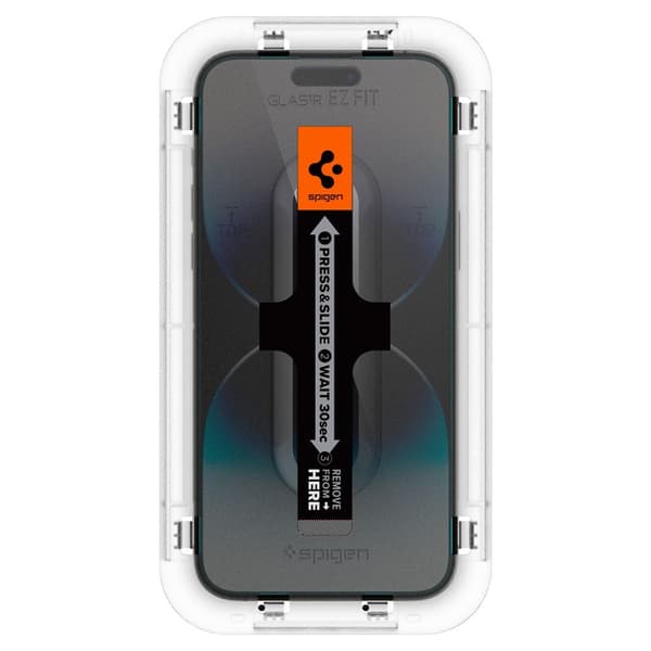 Spigen iPhone 14 Pro 2-PACK GLAS.tR "Ez Fit" Skärmskydd