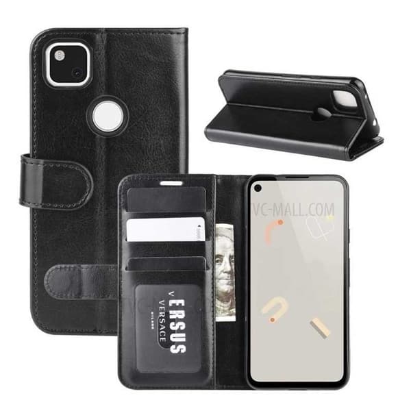 Google Pixel 4A 5G / 5XL Plånboksfodral PU-Läder 4-FACK