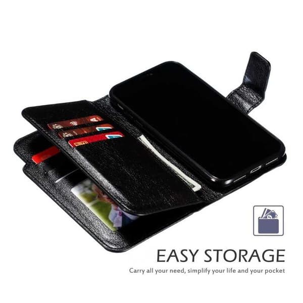 iPhone X / XS Praktisk tegnebogscover med 12-bakker Array V4