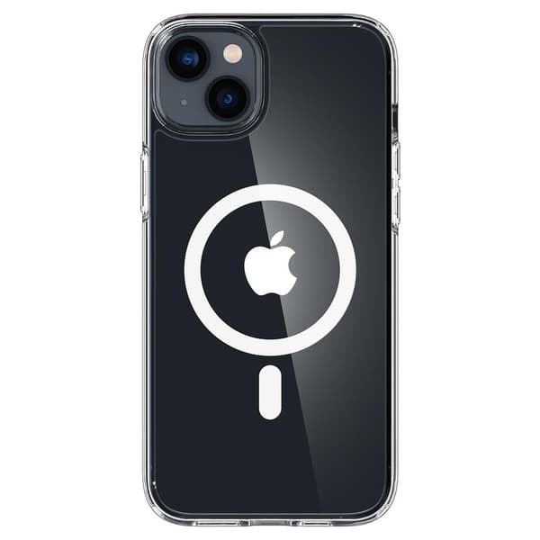 Spigen iPhone 14 Plus Cover Crystal Hybrid MagFit Hvid