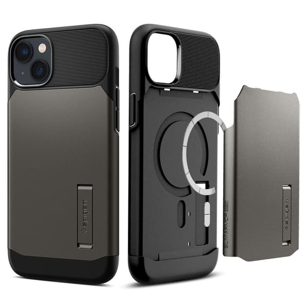 Spigen iPhone 14 Plus Cover Slim Armor MagFit Gunmetal