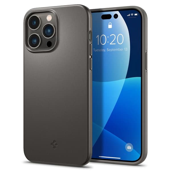 Spigen iPhone 14 Pro Kuori Thin Fit Gunmetal