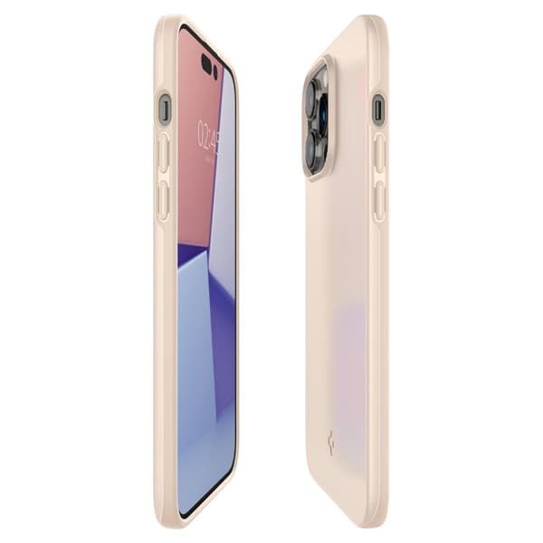 Spigen iPhone 14 Pro Cover Thin Fit Sand Beige