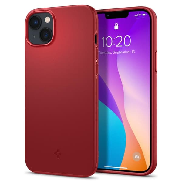 Spigen iPhone 14 Kuori Thin Fit Punainen