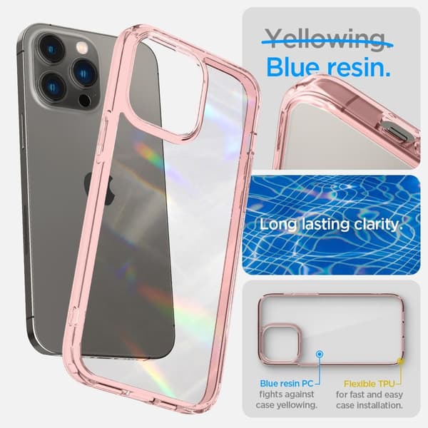 Spigen iPhone 14 Pro Max Cover Ultra Hybrid Rose Crystal