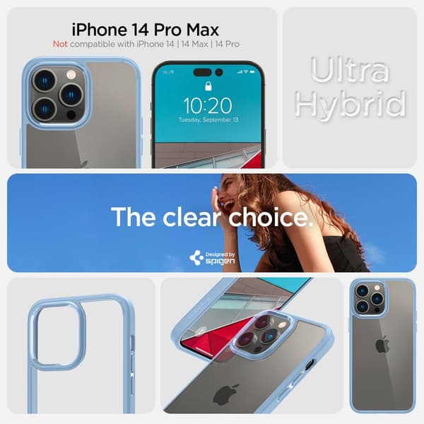 Spigen iPhone 14 Pro Max Kuori Ultra Hybrid Sierra Blue
