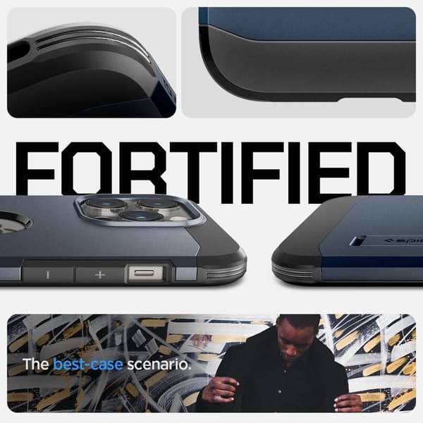 Spigen iPhone 14 Pro Max Kuori Tough Armor MagFit Metal Slate