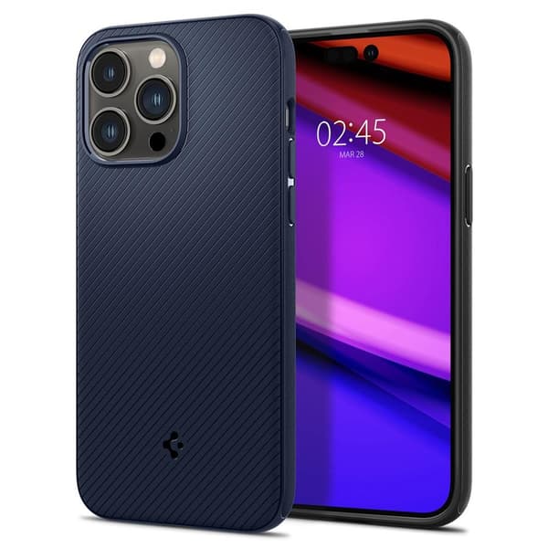 Spigen iPhone 14 Pro Max Cover Mag Armor MagFit Navy Blue
