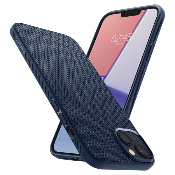 Spigen iPhone 14 Plus Skal Liquid Air Navy Blue