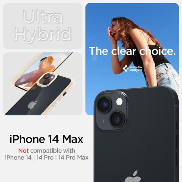 Spigen iPhone 14 Plus Cover Ultra Hybrid Sand Beige