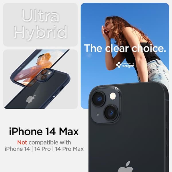Spigen iPhone 14 Plus Kuori Ultra Hybrid Navy Blue