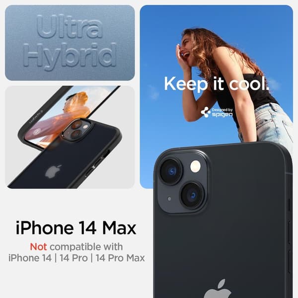 Spigen iPhone 14 Plus Kuori Ultra Hybrid Frost Black