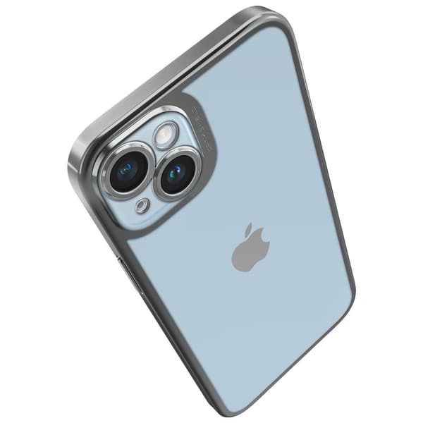 Spigen iPhone 14 Plus Skal Optik Crystal Chrome Gray