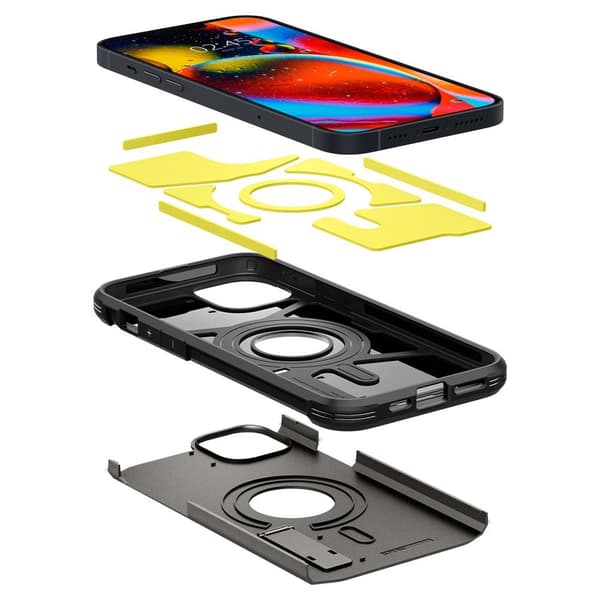 Spigen iPhone 14 Plus Deksel Tough Armor MagFit Gunmetal