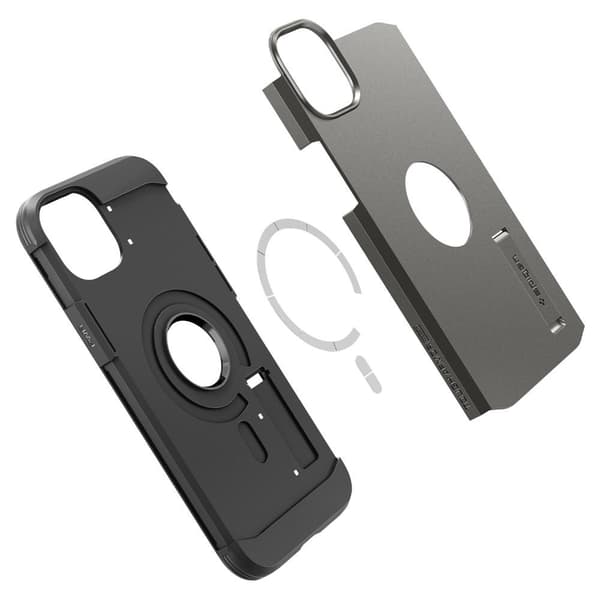 Spigen iPhone 14 Plus Deksel Tough Armor MagFit Gunmetal