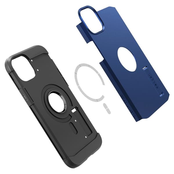 Spigen iPhone 14 Plus Cover Tough Armor MagFit Navy Blue