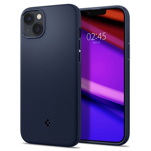 Spigen iPhone 14 Plus Skal Mag Armor MagFit Navy Blue