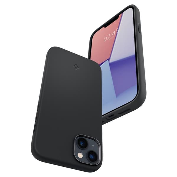 Spigen iPhone 14 Plus Cover Silicone Fit MagFit Sort