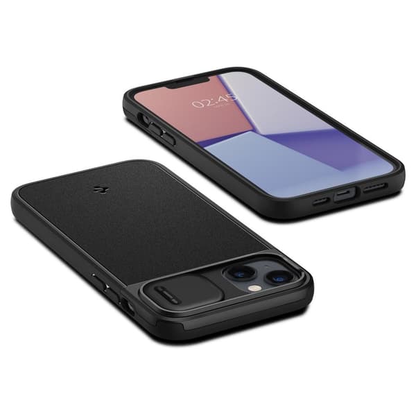 Spigen iPhone 14 Plus Kuori Optik Armor MagFit Musta