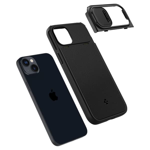 Spigen iPhone 14 Plus Kuori Optik Armor MagFit Musta