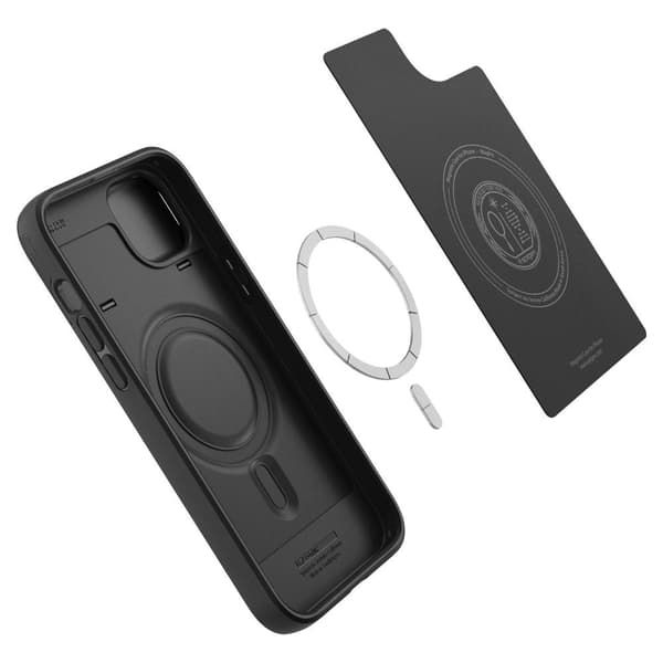 Spigen iPhone 14 Plus Kuori Optik Armor MagFit Musta