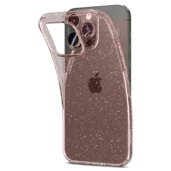 Spigen iPhone 14 Pro Kuori Liquid Crystal Glitter Rose Quartz