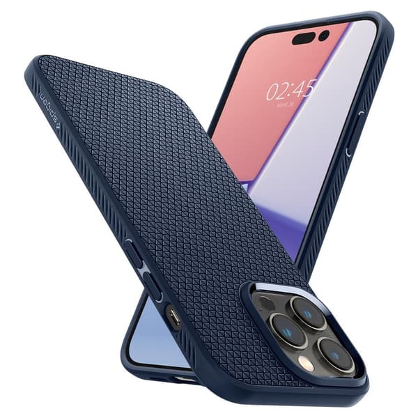 Spigen iPhone 14 Pro Cover Liquid Air Navy Blue