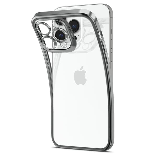 Spigen iPhone 14 Pro Cover Optik Crystal Chrome Gray